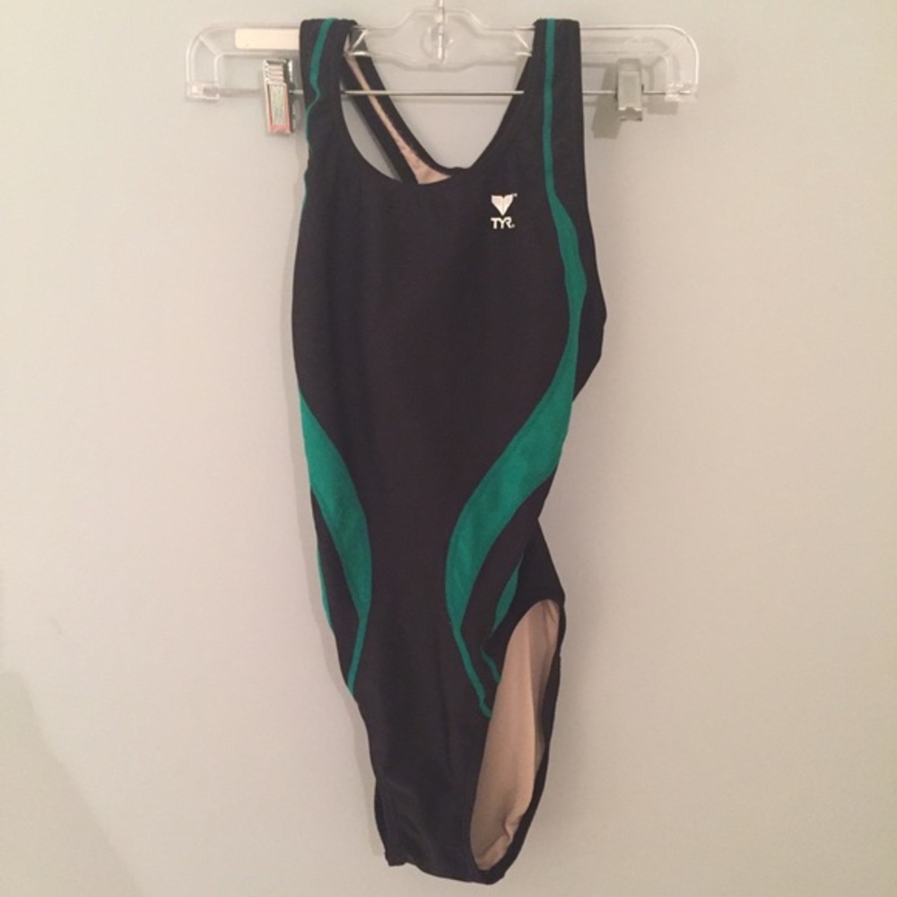 TYR Green & Black Swimsuit